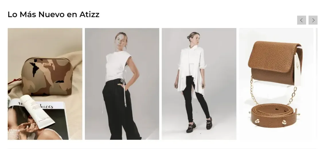 Atizz — tienda online, captura 2