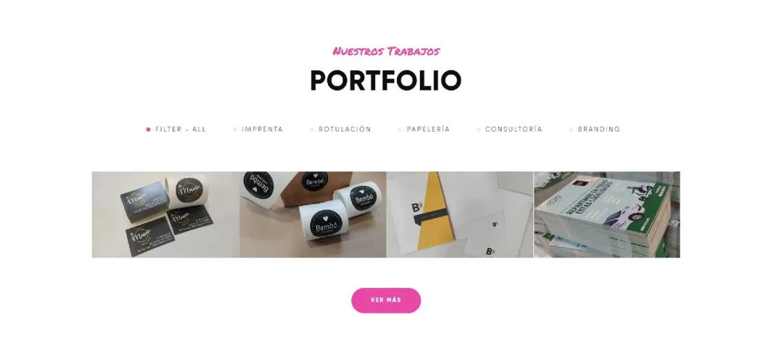 Baños Print — web corporativa, captura 3