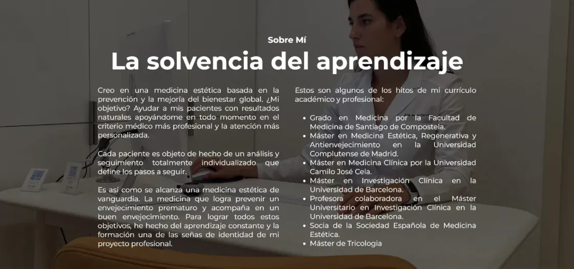 Dra. María Carrera — web de clínica, captura 2
