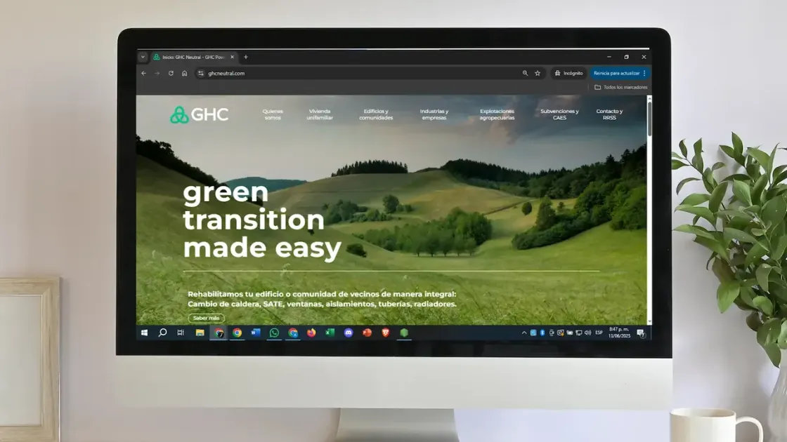 GHC Neutral — web corporativa, captura 2