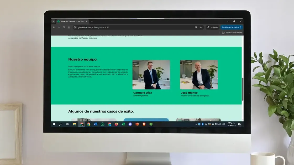 GHC Neutral — web corporativa, captura 3