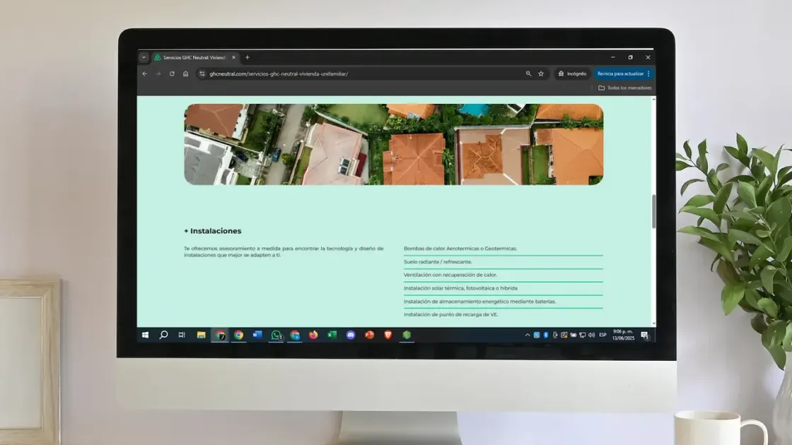 GHC Neutral — web corporativa, captura 6