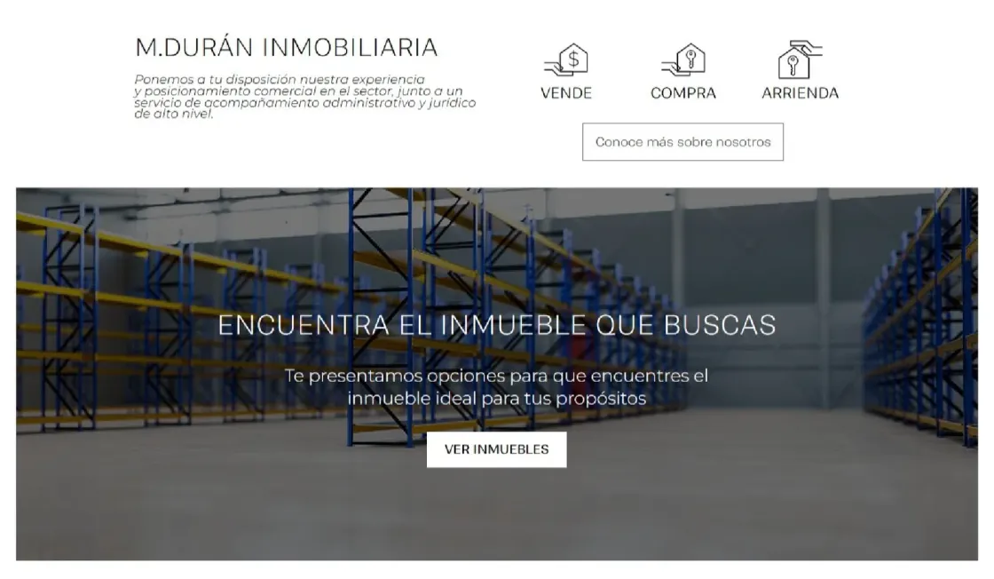 Inmobiliaria M. Durán — catálogo online, captura 4