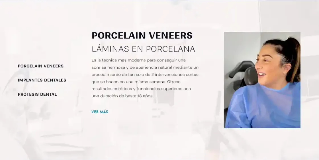 Jorge García Odontología — web de clínica, captura 6