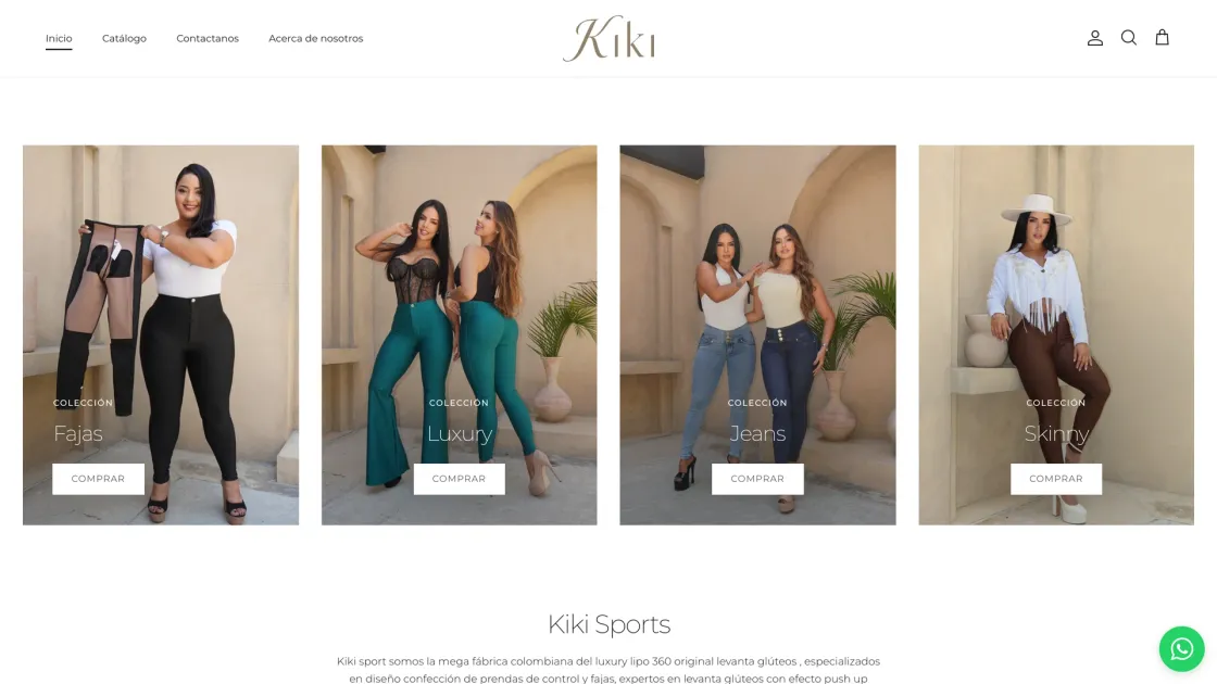 Kiki Sport — tienda online, captura 2