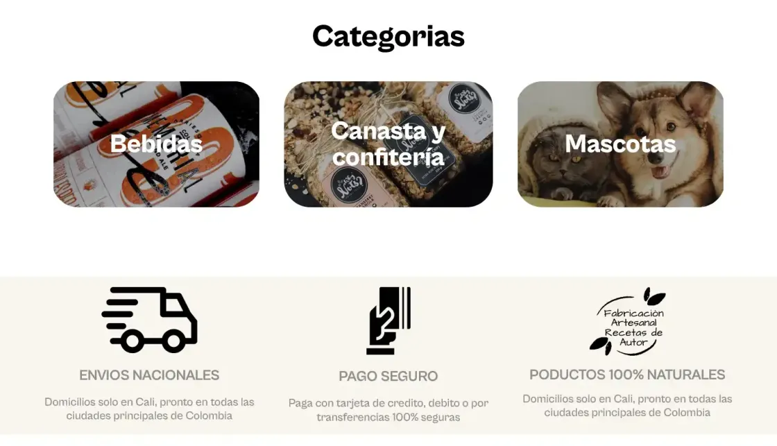 La Caseta — tienda online, captura 2