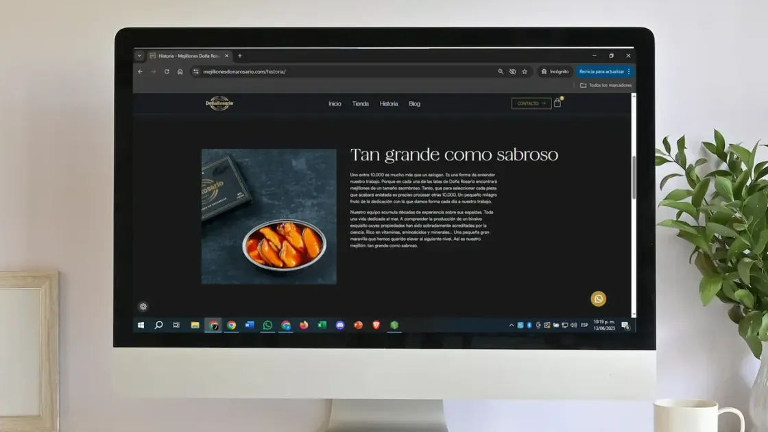 Mejillones Doña Rosario — tienda online, captura 6