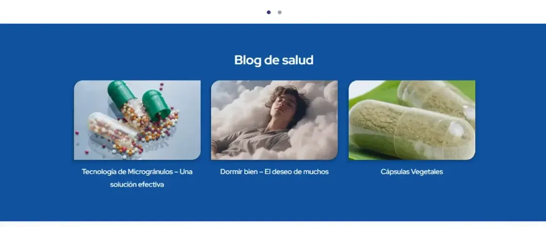 Novamed — web corporativa, captura 4