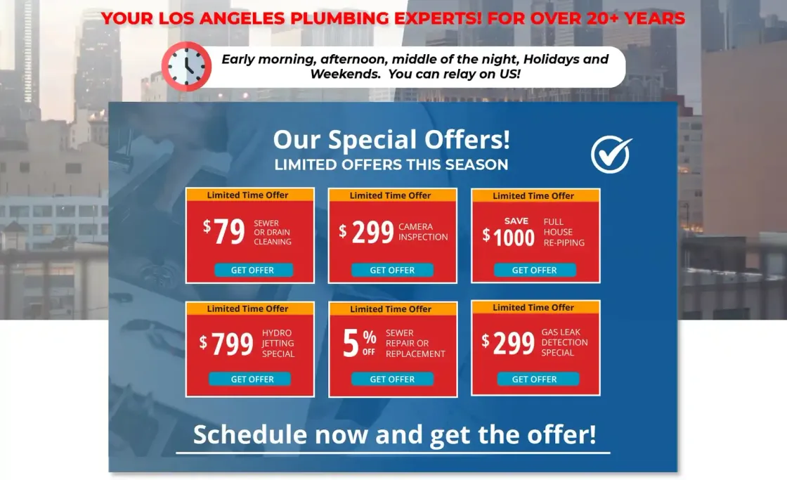 Royal Flush Plumbing — web corporativa, captura 2