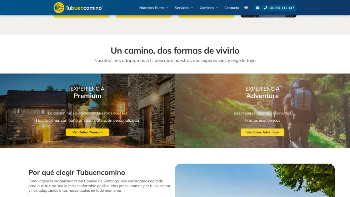 Dos experiencias, Premium y Adventure