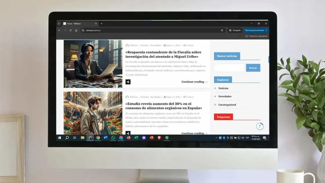 WiNews — automatización, captura 10
